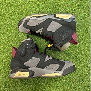 Nike Air Jordan 6 Retro Bordeaux Black Charcoal Grey CT1852-063 Mens Size 9